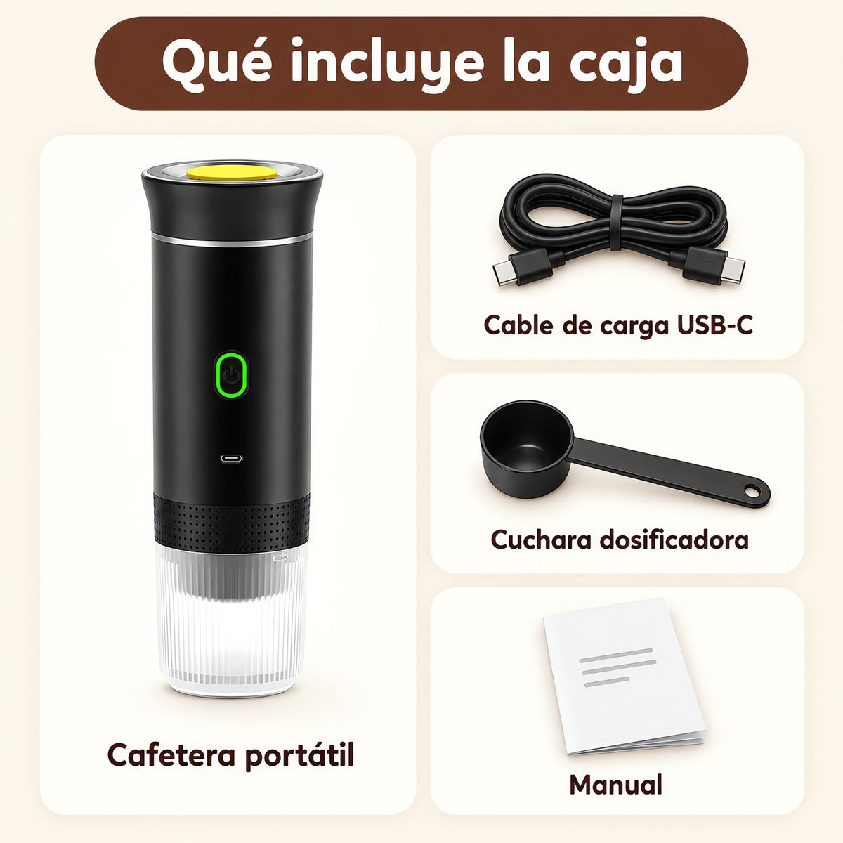 Cafetera Portátil 3 en 1 | Brenela TM - Brenela