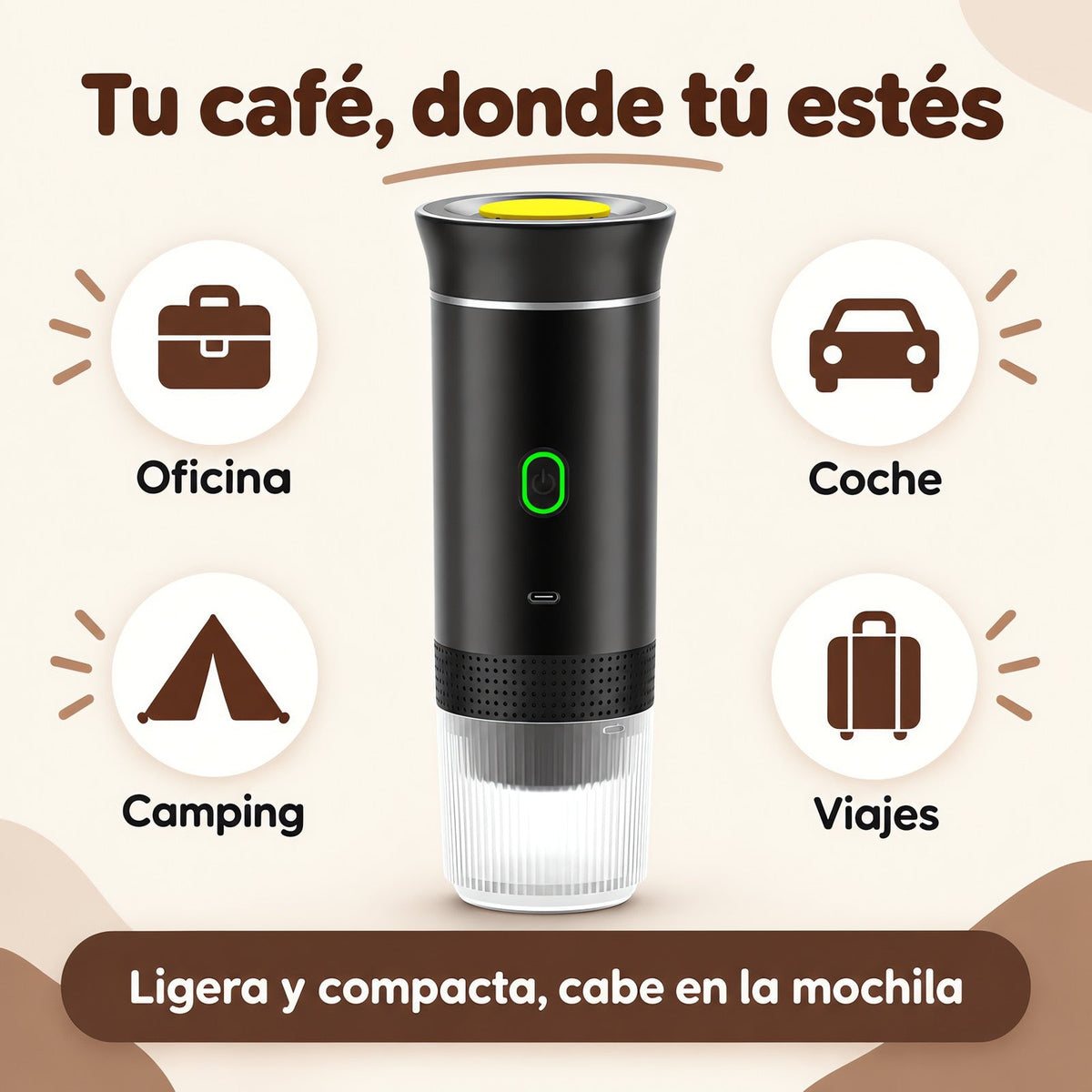 Cafetera Portátil 3 en 1 | Brenela TM - Brenela