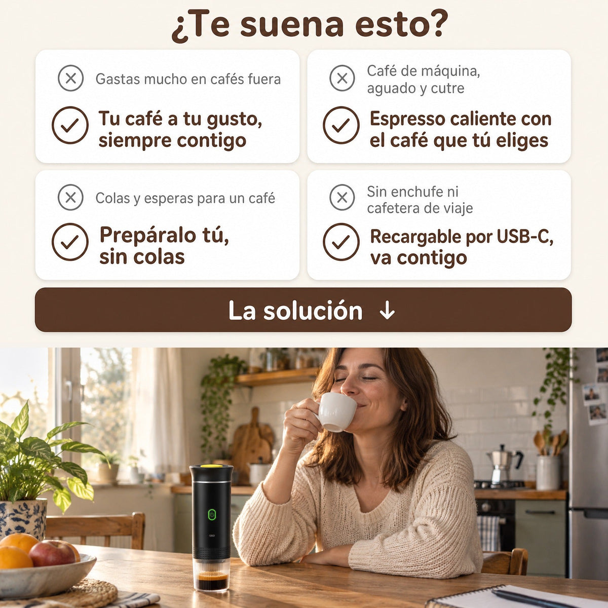 Cafetera Portátil 3 en 1 | Brenela TM - Brenela